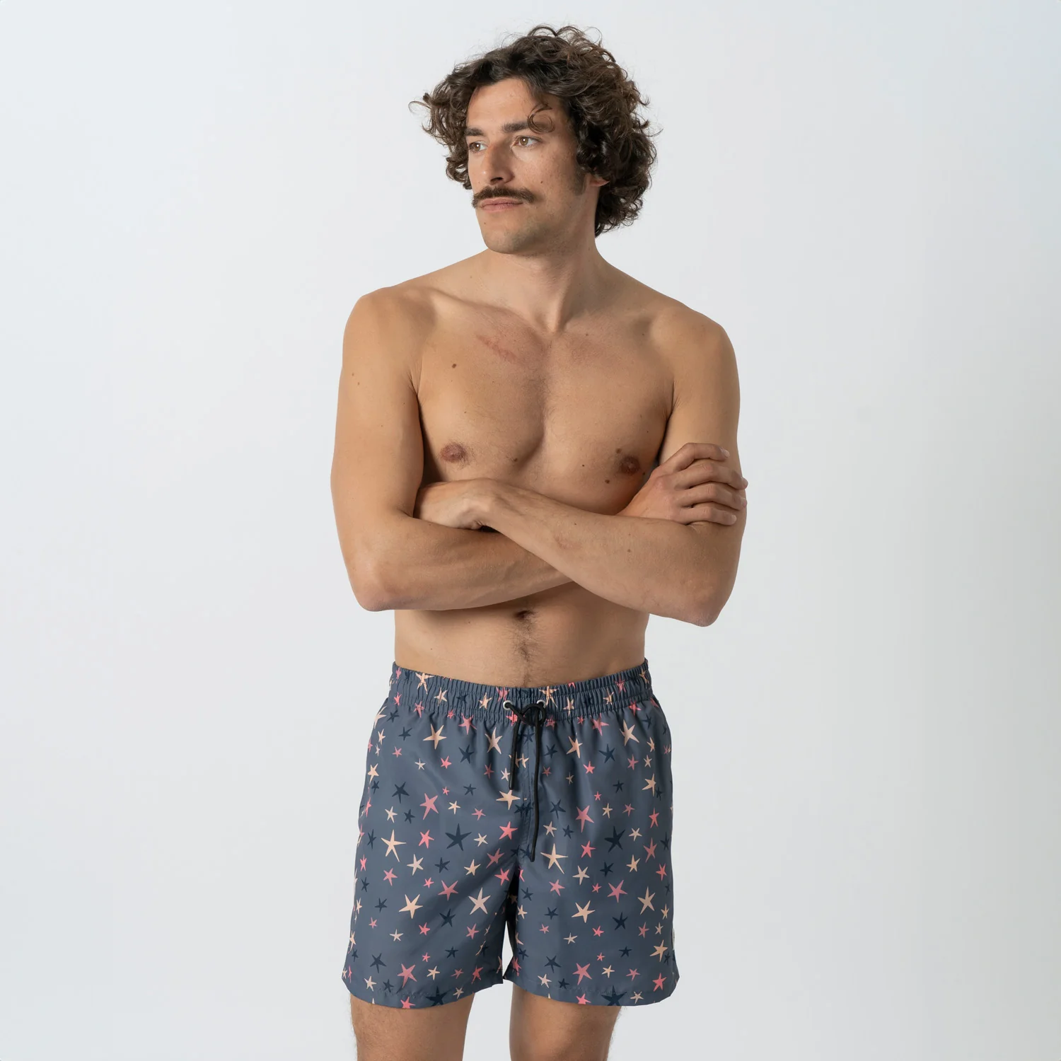 Stars Swim Shorts - Dark Blue - Image 3