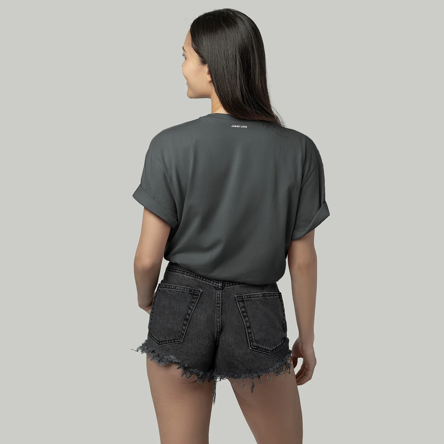 Lion Tee Essentials - Charcoal - Image 6