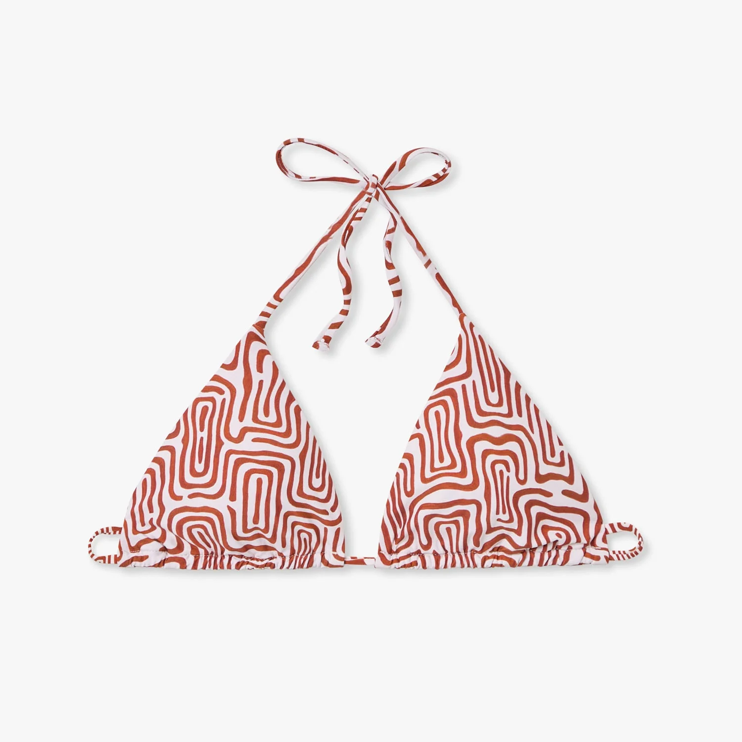 Labyrinth Bikini Top - Beige